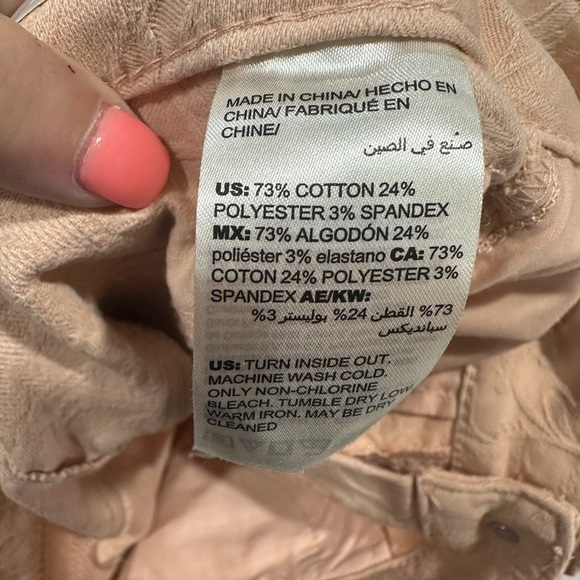 Chicos Pink Skinny Jegging Design  size 4 (Size 0) - Picture 8 of 8